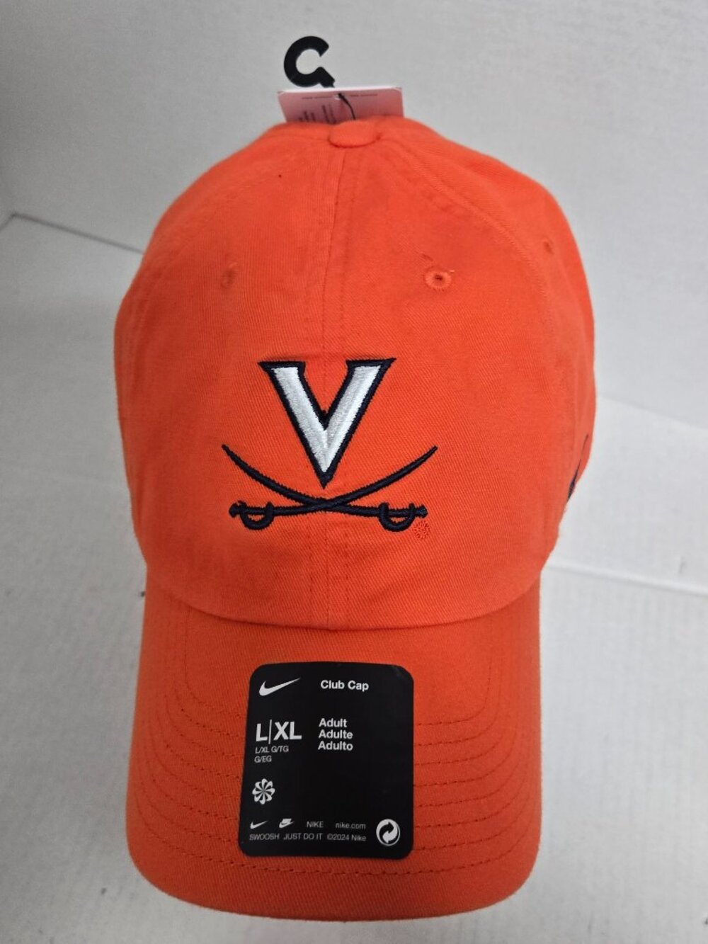 Nike Virginia Cavaliers Club Cap Hat L/XL Adult Orange NCAA NWT